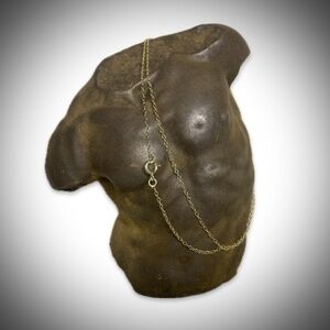 Solid Sterling Silver, Gold Plated 16” necklace / .925 chain, Clearly Marked